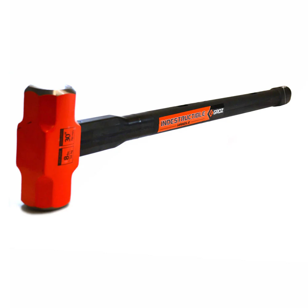 Groz 34513 Indestructible Handle Sledge Hammer, 8Lb, 30