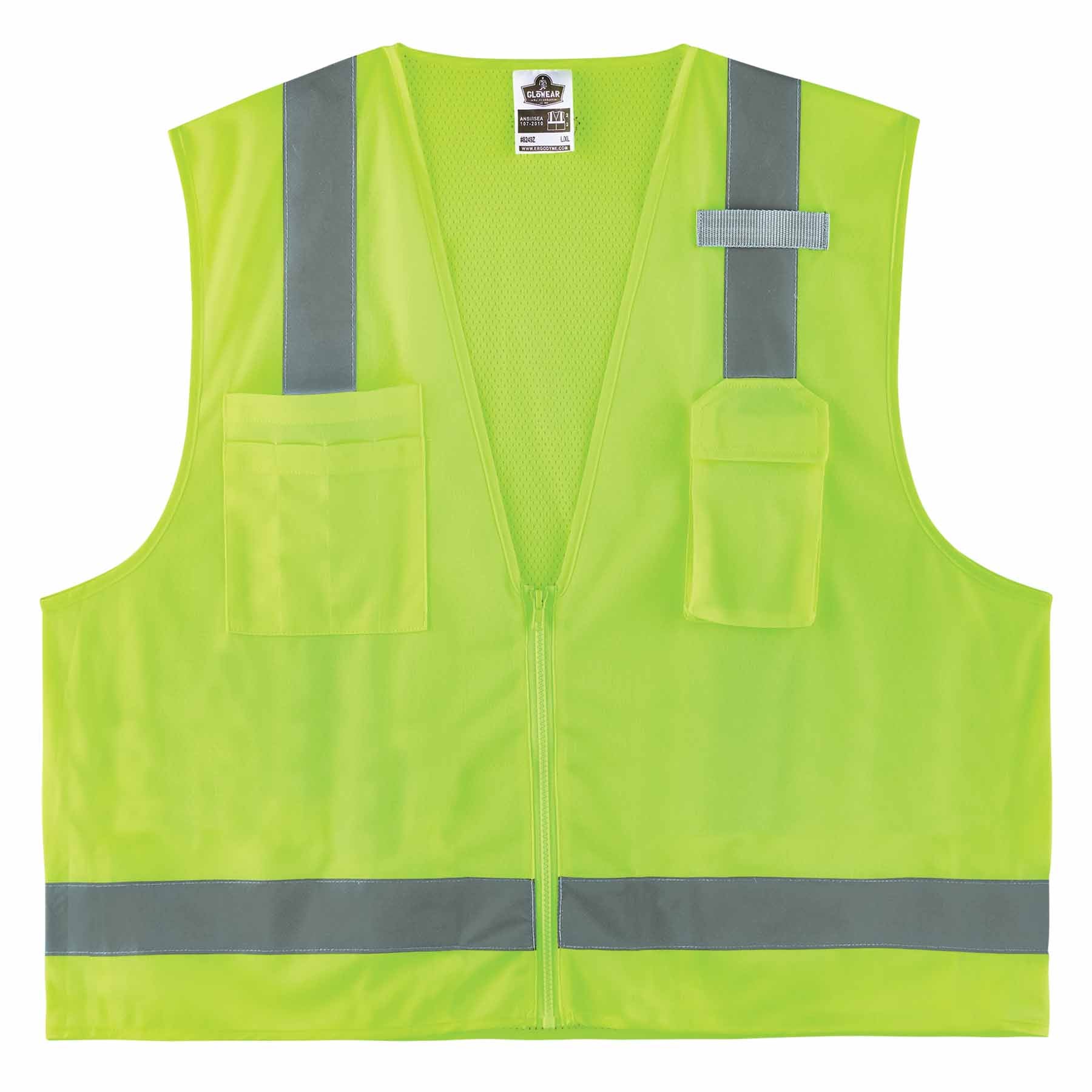 Ergodyne 24504 8249Z-S L Lime Class 2 Economy Surveyors Vest - Single Size - Mactool Shop