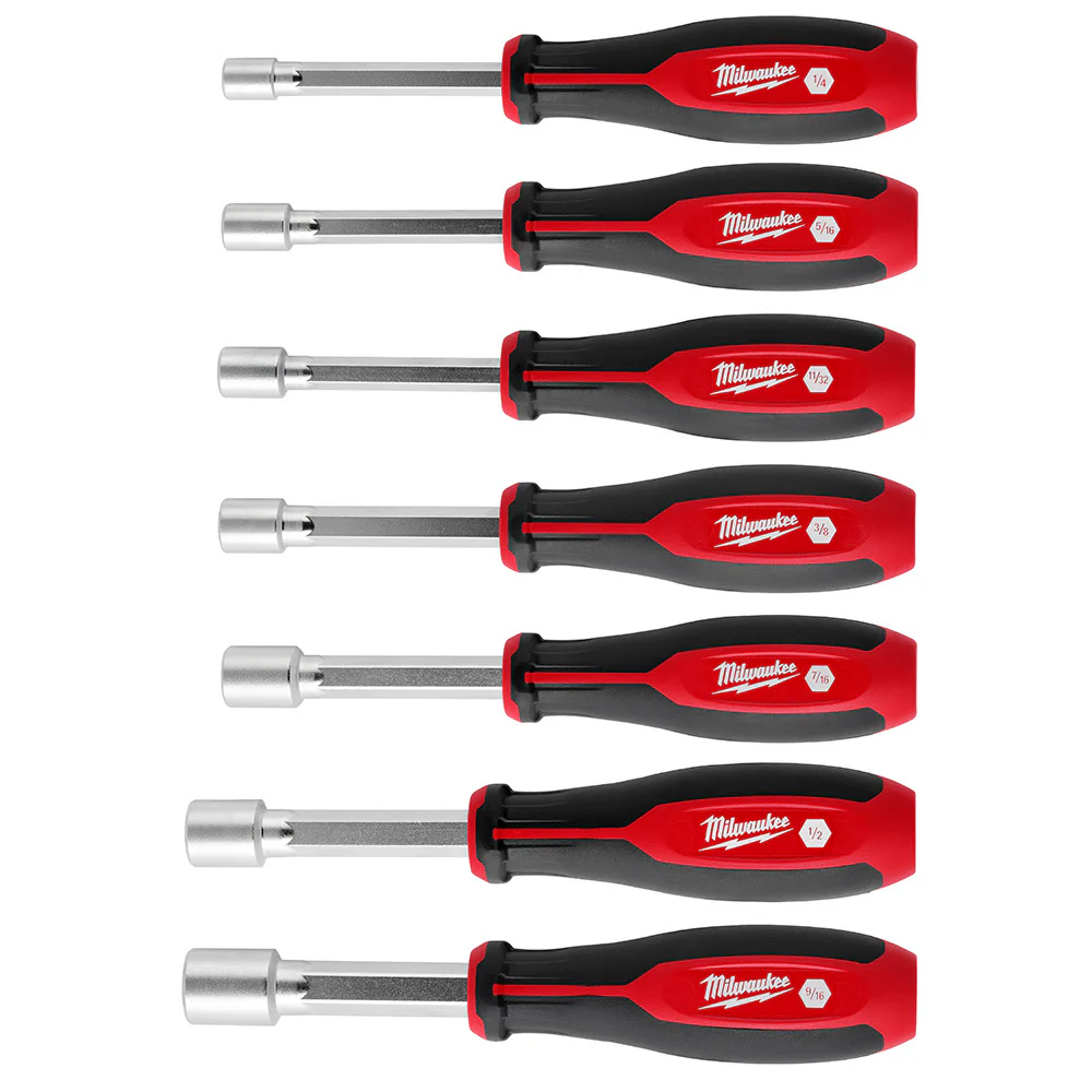 Milwaukee 48-22-2447 7pc SAE HollowCore Nut Driver Set - Mactool Shop