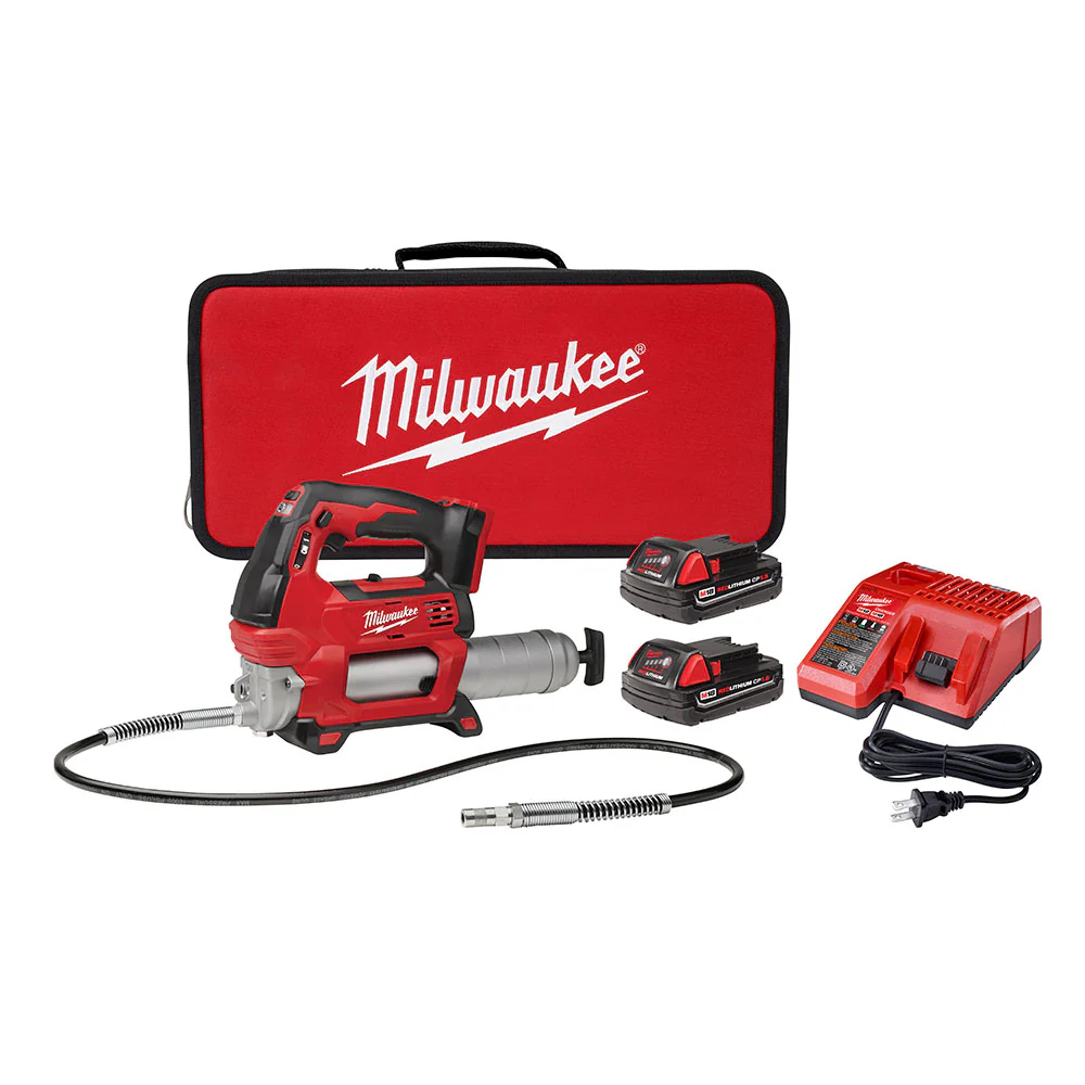 Milwaukee 2646-22CT M18 2-Speed Grease Gun (2 Battery) - Mactool Shop