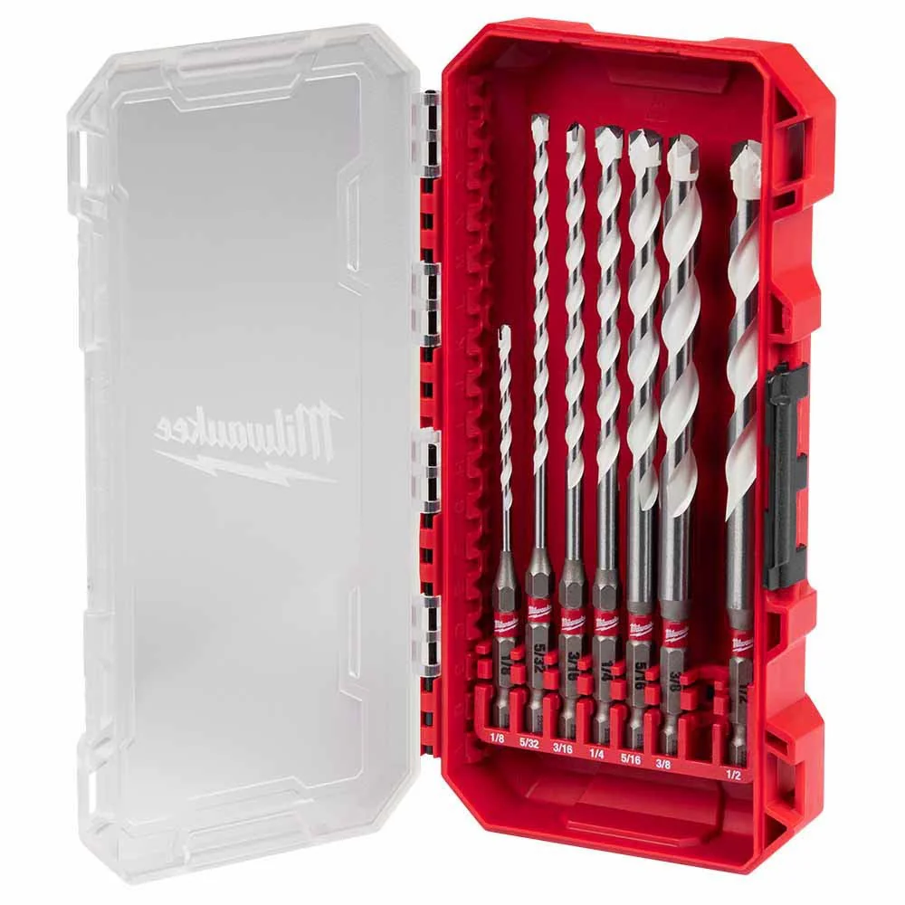 Milwaukee 48-20-8899 SHOCKWAVE Impact Duty Carbide Multi-Material Drill Bit Set - 7PC - Mactool Shop
