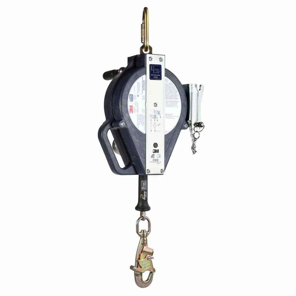 DBI Sala 3503886 3-Way Retrieval Self-Retracting Lifeline with Bracket, Galvanized Cable, 50' - Mactool Shop