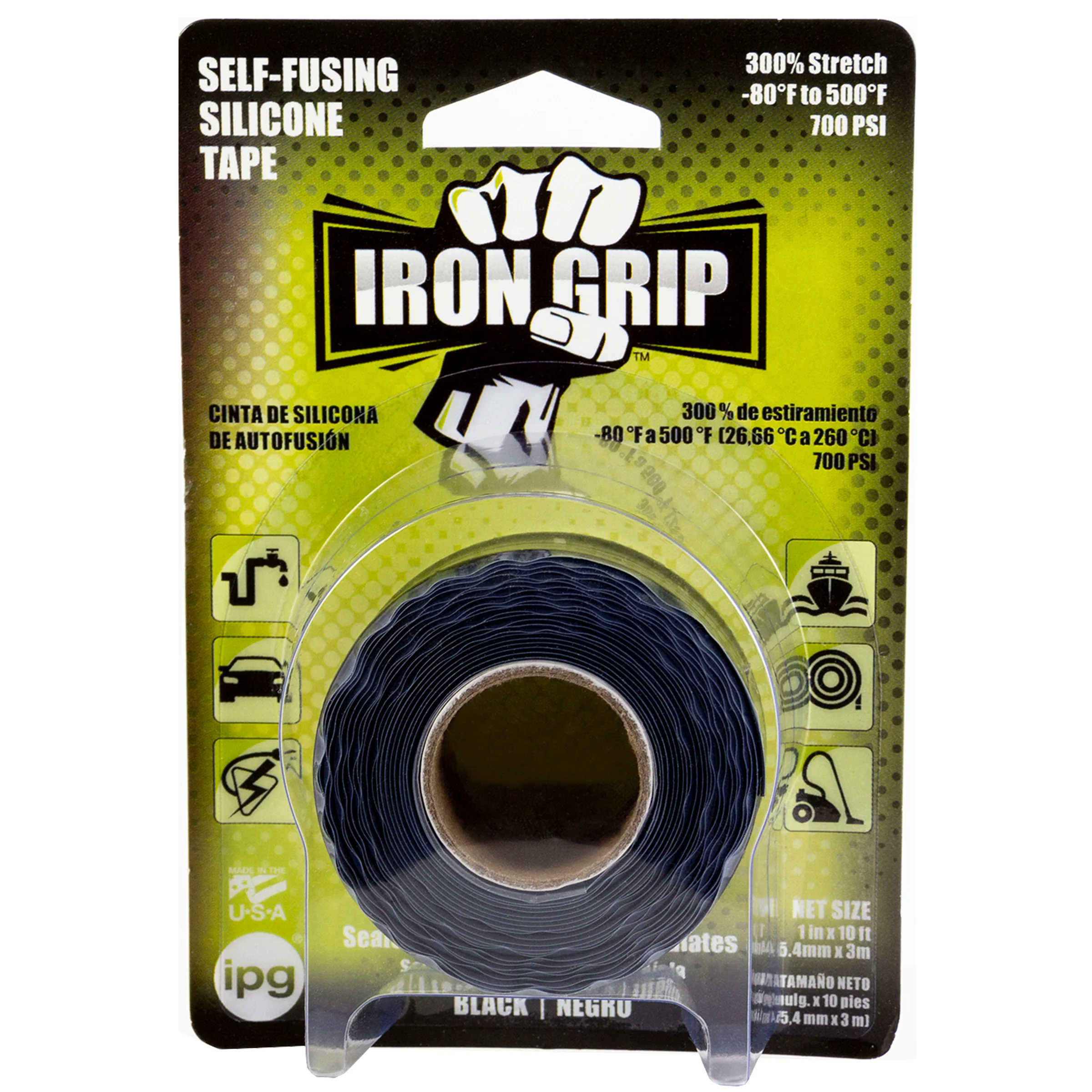 Intertape 99694 SILICONE TAPE Silicone Backed Self-Fusing Repair Tape - Black 1
