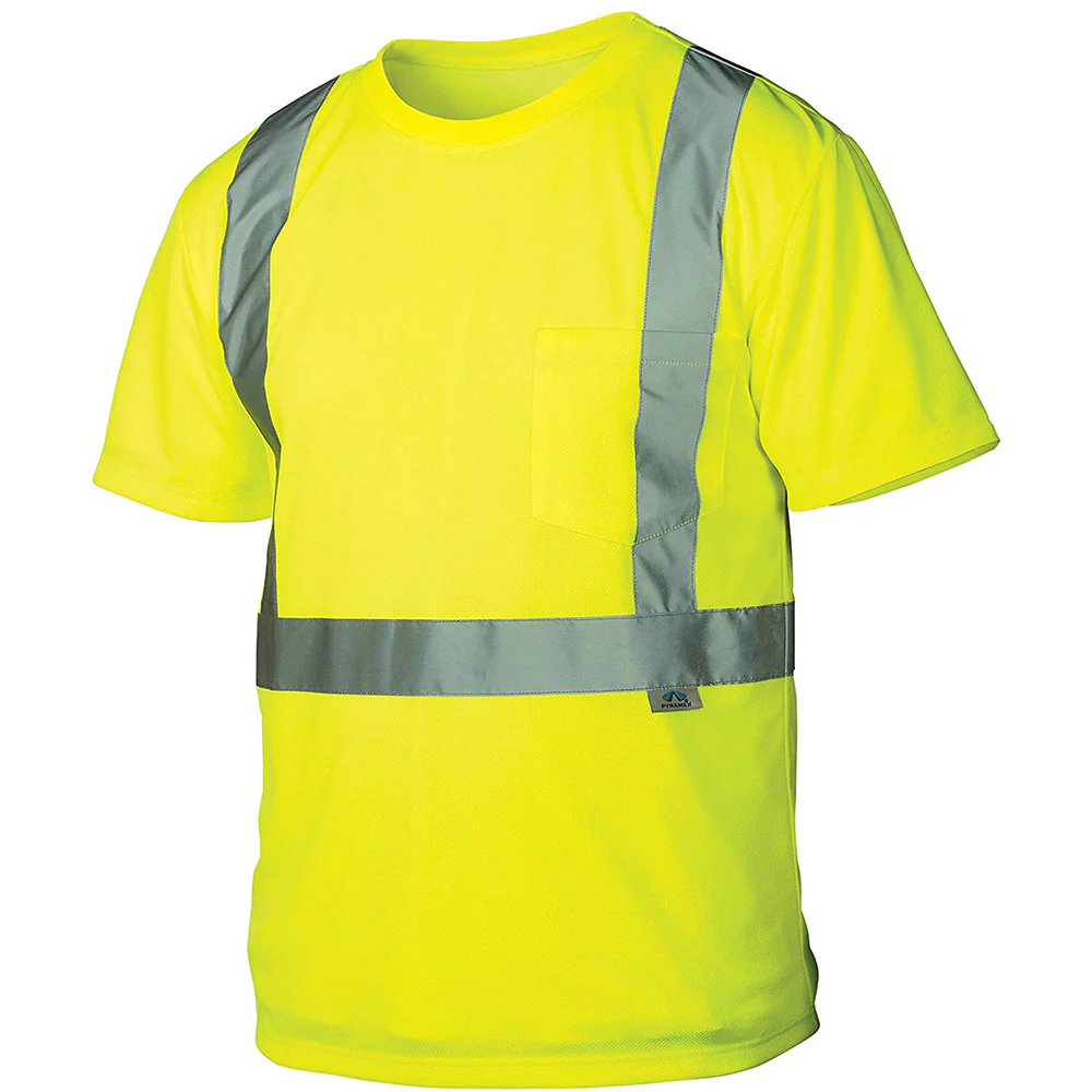 Pyramex RTS2110X4 Hi-Vis Lime T-Shirt - Size 4X Large - Mactool Shop