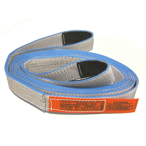 Lift All TS2802TX20 2-Ply Tuff-Edge Polyester Tow Strap Flat Eye & Eye, 2