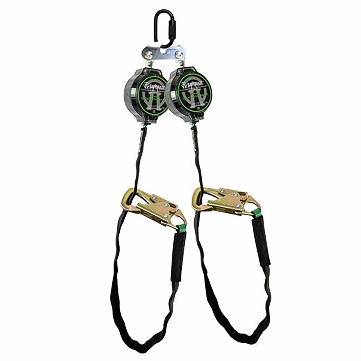 Safewaze 018-5034 7' Web Dual Leg Tie Back Retractable FS-EX313 Dual Bracket/Triple Lock Steel Carabiner - Mactool Shop