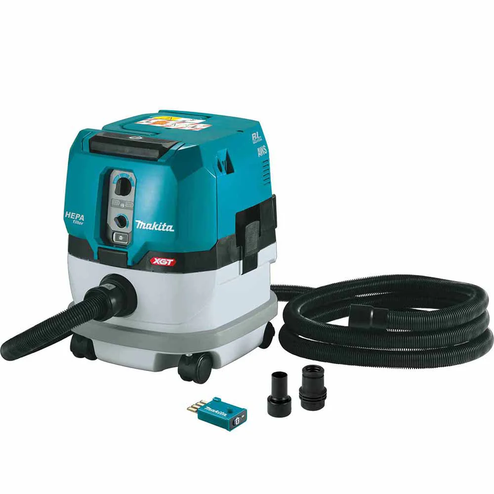 Makita GCV02ZU 40V max XGT Brushless Cordless 2.1 Gallon HEPA Filter Dry Dust Extractor, AWS, Tool Only - Mactool Shop