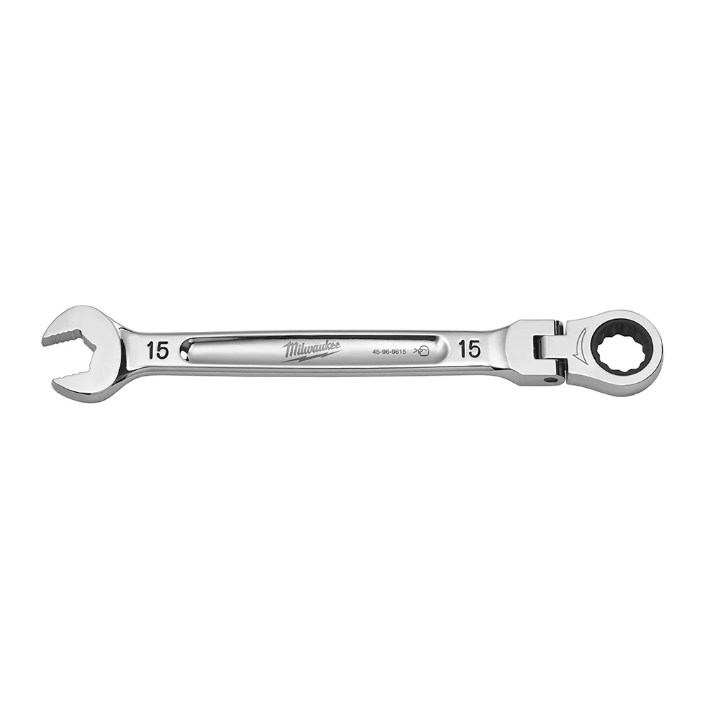 Milwaukee 45-96-9615 15mm Flex Head Combination Wrench - Mactool Shop