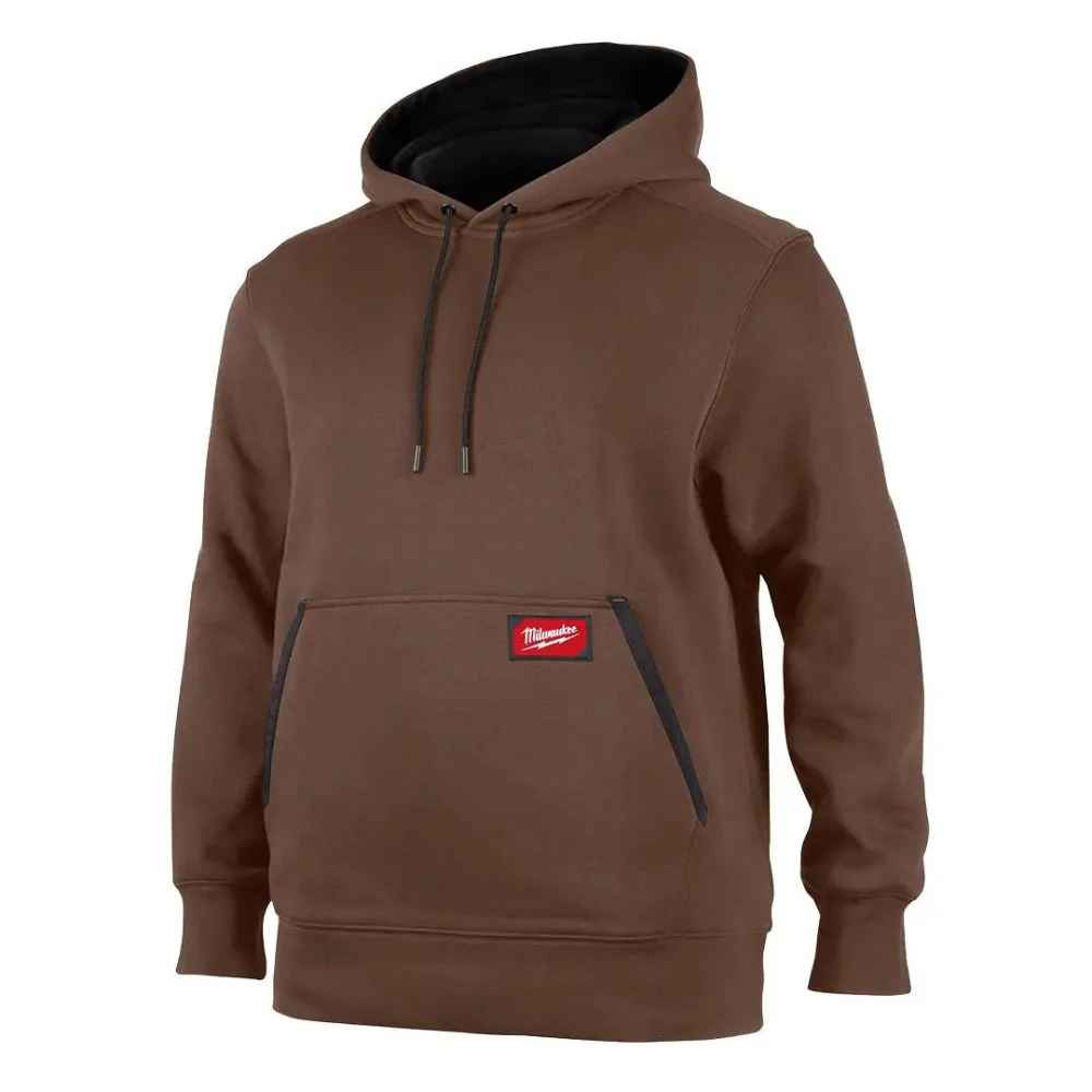 Milwaukee 351BR-3X Midweight Pullover Hoodie Brown 3X - Mactool Shop