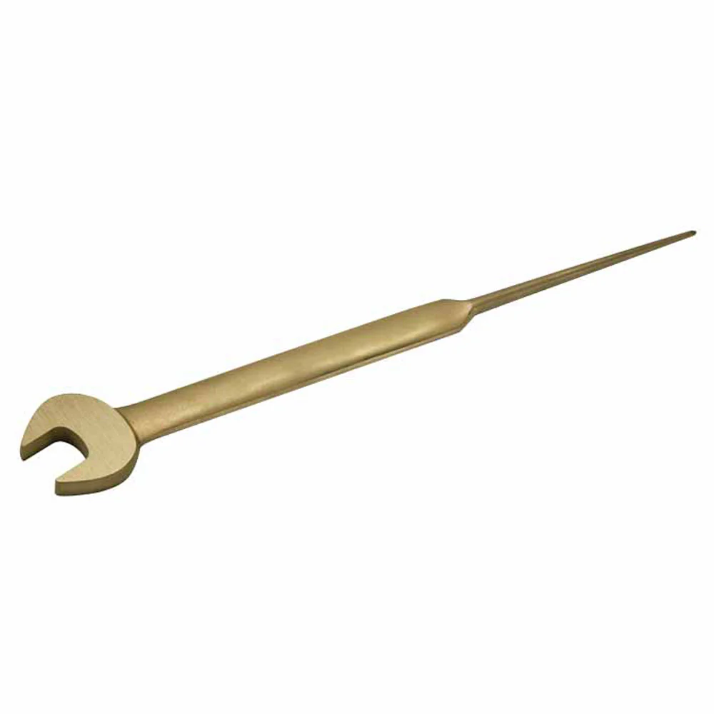 CS Unitec Ex205S-025UA Aluminum Bronze Non-Sparking, Low-Magnetism, Corrosion Resistant Open End Construction Wrench with Pin 7/8