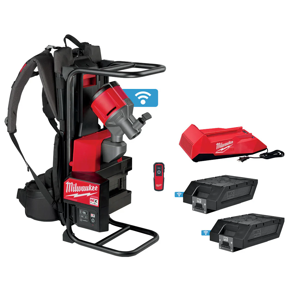 Milwaukee MXF371-2XC MX FUEL Backpack Concrete Vibrator Kit w/ Two Batteries and Charger - Mactool Shop