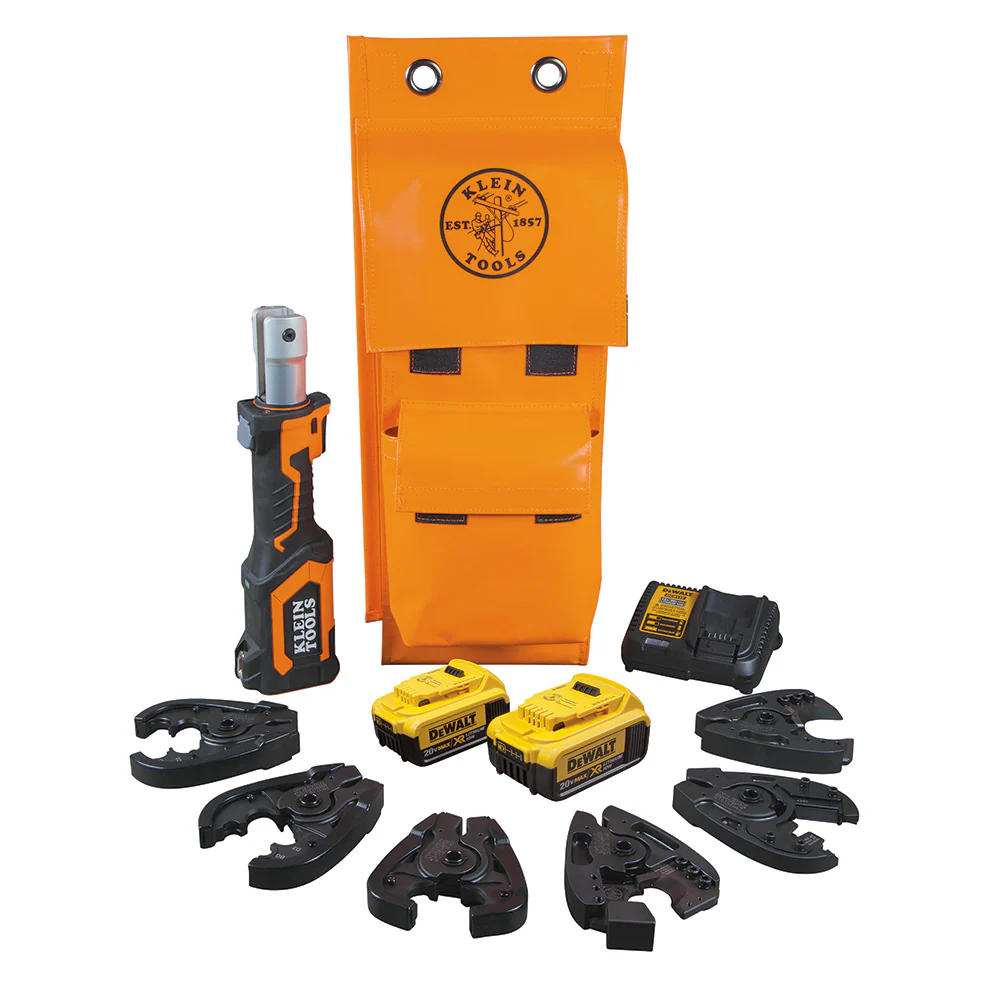 Klein BAT207T144H Battery-Operated Cable Cutter/Crimper Kit, 4 Ah - Mactool Shop