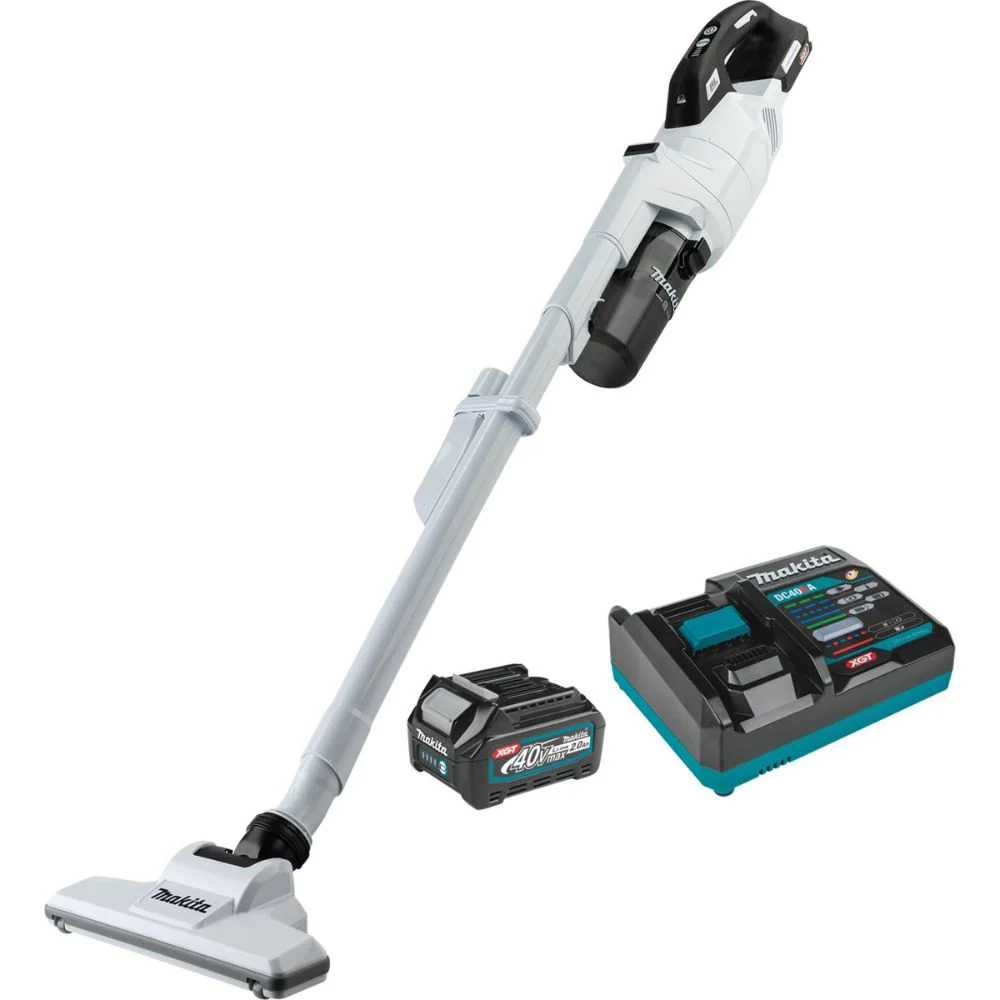 Makita GLC03R1 40V max XGT Brushless Cordless Cyclonic 4-Speed HEPA Filter Compact Stick Vacuum Kit (2.0Ah) - Mactool Shop