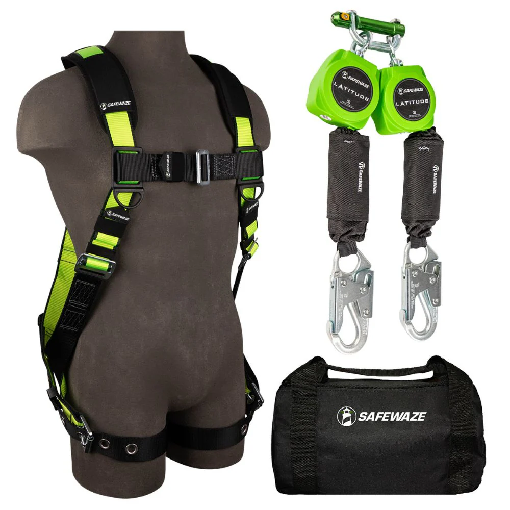 Safewaze 019-3041 PRO Bag Combo: FS185-L/XL Harness, 019-5052 SRL, FS8125 Bag, L/XL - Mactool Shop
