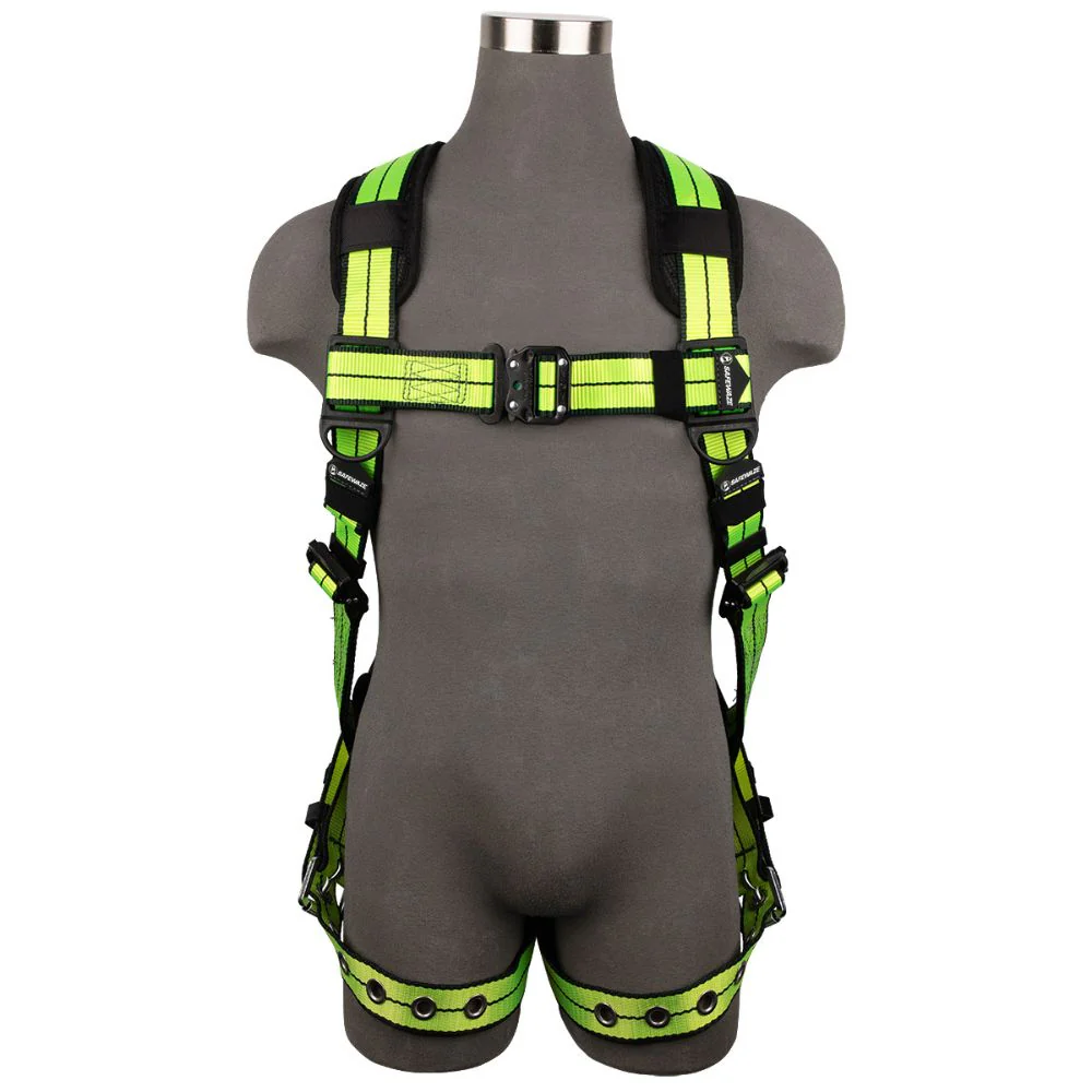 Safewaze FS-FLEX185-3X PRO+ Full Body Harness: 1D, QC Chest, TB Legs, 3X - Mactool Shop