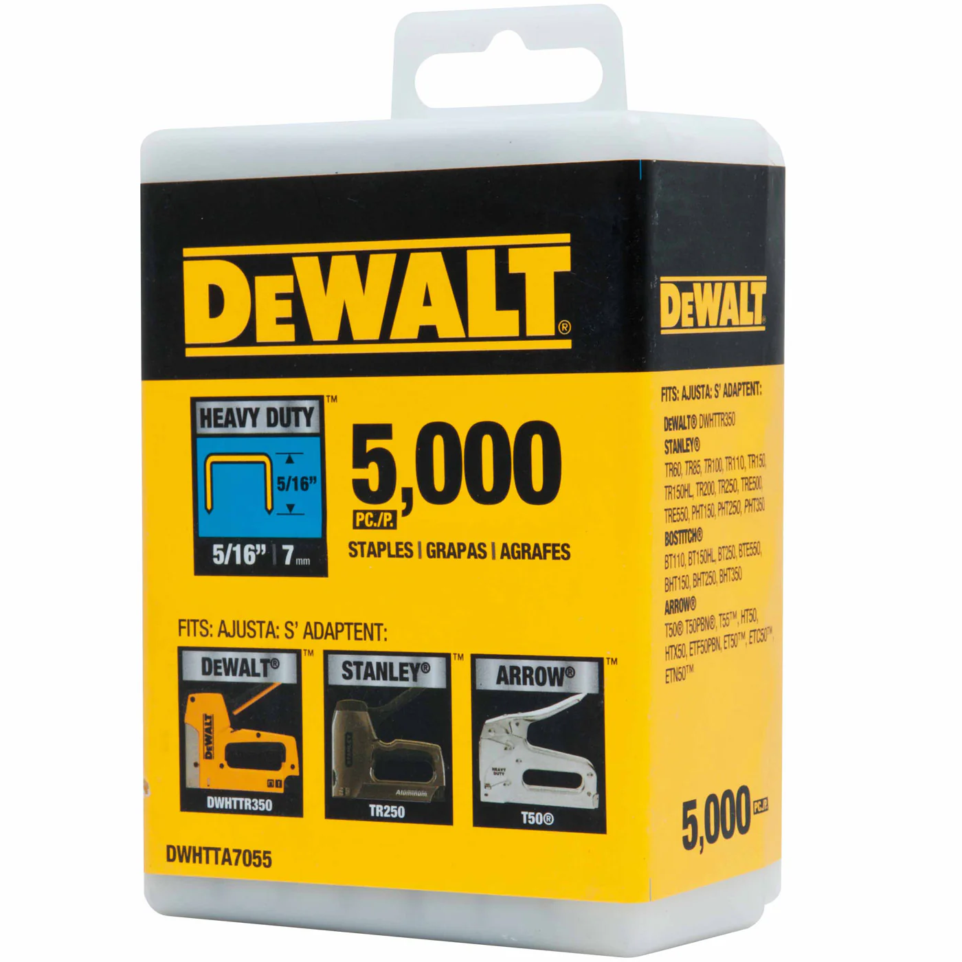 DeWalt DWHTTA7055Heavy-Duty Narrow Crown Staples 5/16
