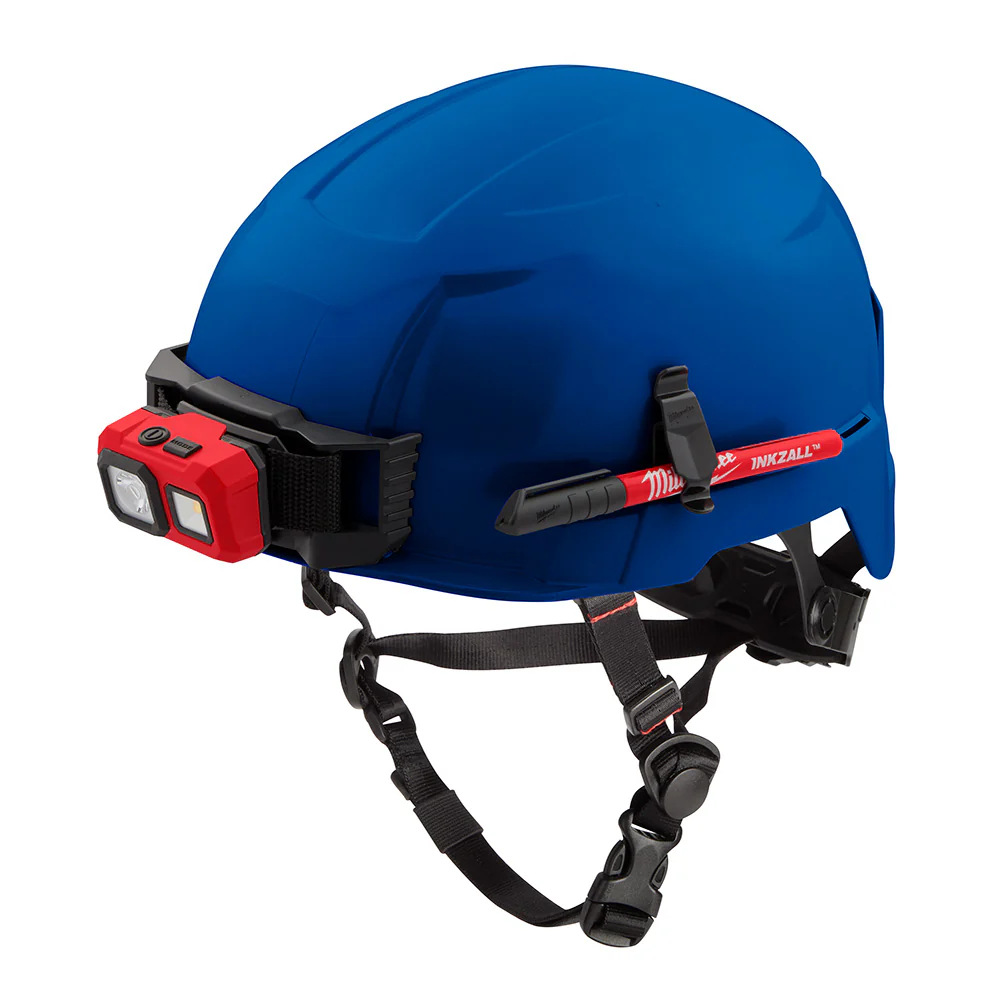 Milwaukee 48-73-1305 BOLT Blue Safety Helmet (USA) - Type 2, Class E, Non-Vented - Mactool Shop