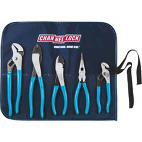 Channellock Tool Rool-2 5 Piece Technicians Pliers Set w/Tool Roll - Mactool Shop