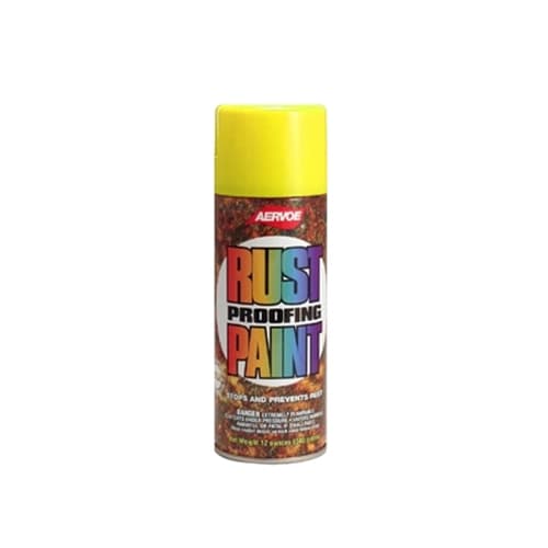 Aervoe 302 12 oz. Safety Yellow DTM Rust Proof Enamel Any-Way Paint - Mactool Shop