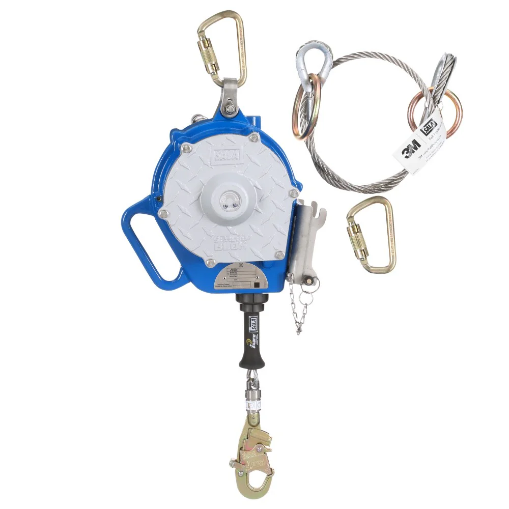 DBI Sala 3400148 Sealed-Blok Self Retracting Lifeline, Retrieval with Bracket, Galvanized Cable, 50' (15m) - Mactool Shop