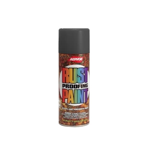 Aervoe 344 12 oz. Satin Black DTM Rust Proof Enamel Any-Way Paint - Mactool Shop