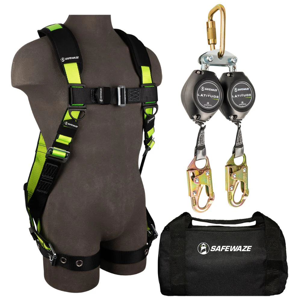 Safewaze FS144-S/M PRO Bag Combo: FS185-S/M Harness, FS-FSP14075-W SRL, FS8125 Bag, S/M - Mactool Shop