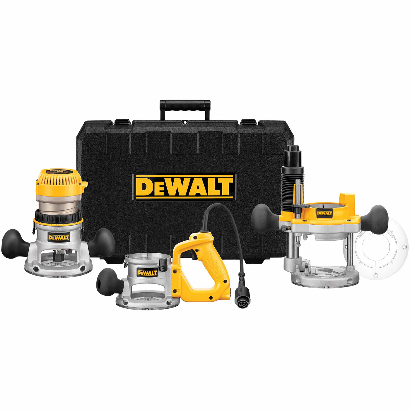 DeWalt DW618B3 2-1/4 HP Heavy-Duty Three Base Router Kit - Mactool Shop