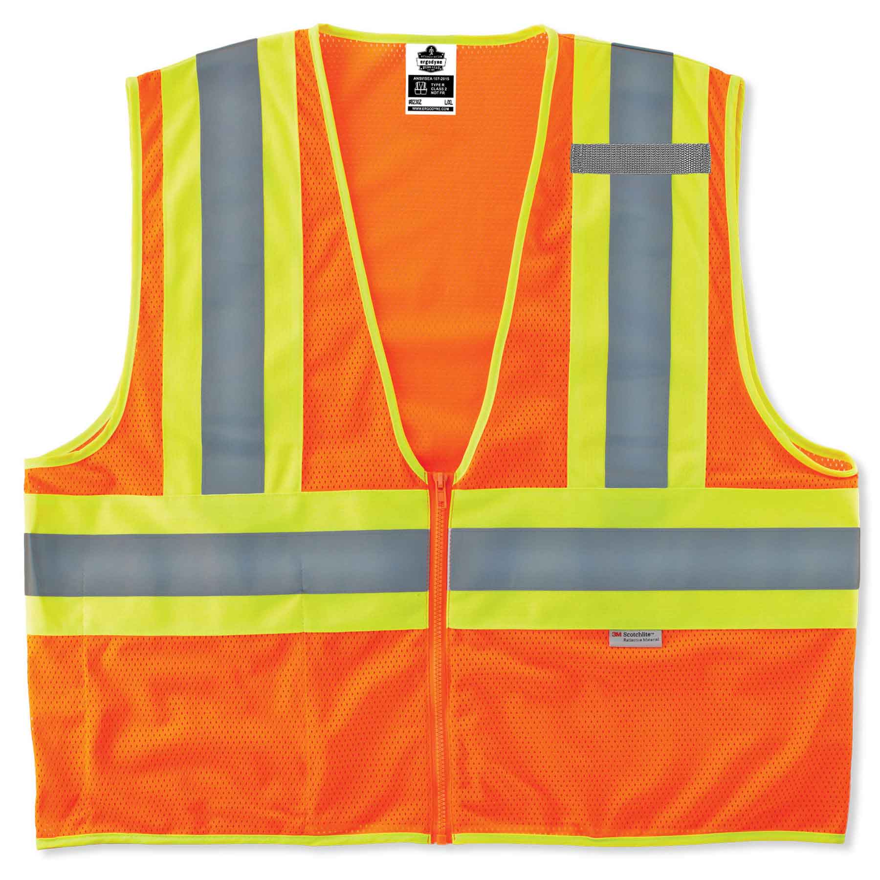 Ergodyne 21315 GloWear 8230Z Type R Class 2 Two-Tone Vest, Large/XL, HV Orange - Mactool Shop