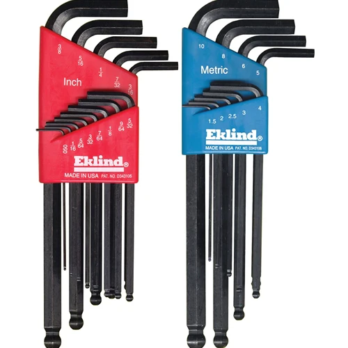 Eklind 13222 22 Piece Ball Hex L Combo Set SAE/MM .050