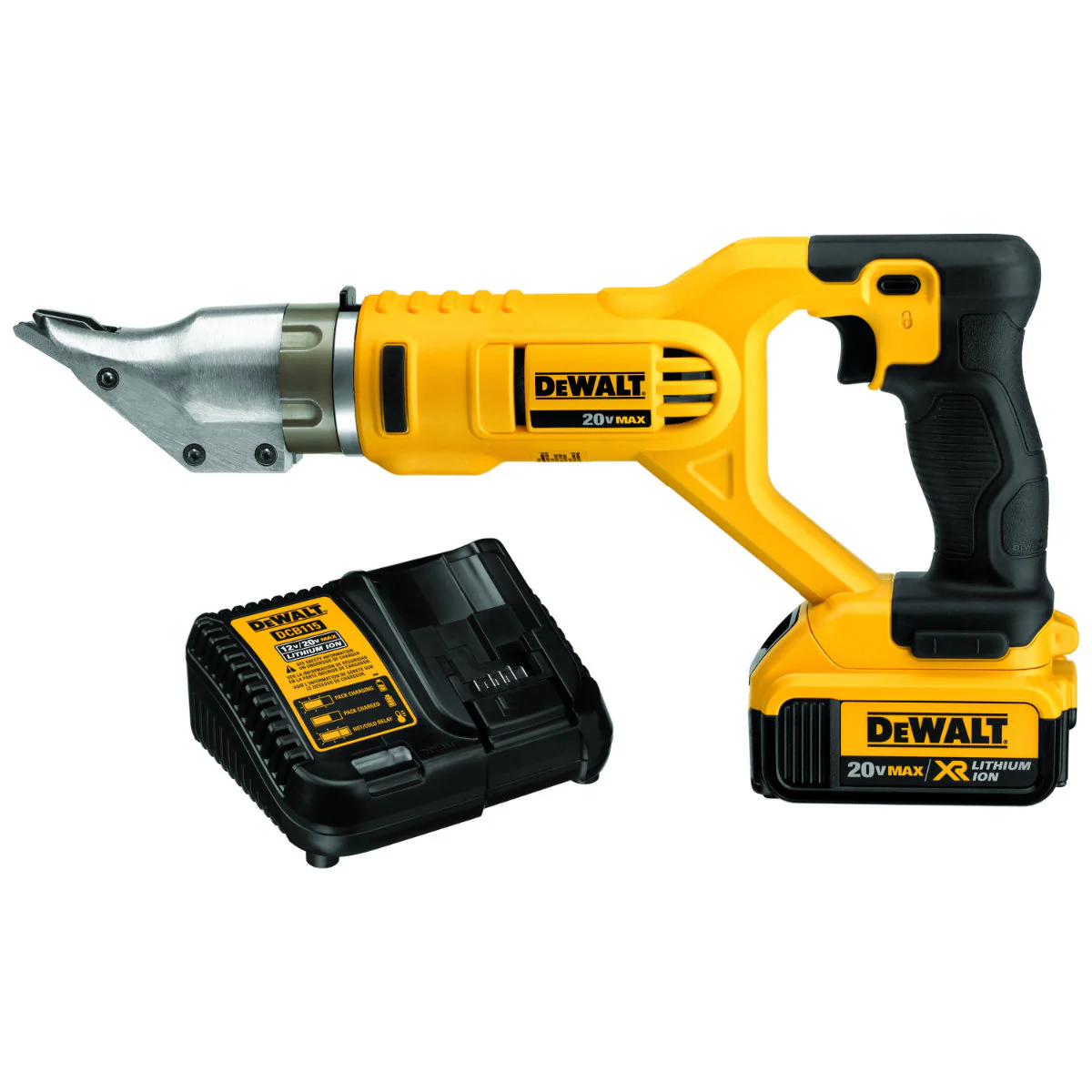 DeWalt DCS491M2 20V MAX 18ga Swivel Head Double Cut Shear Kit - Mactool Shop