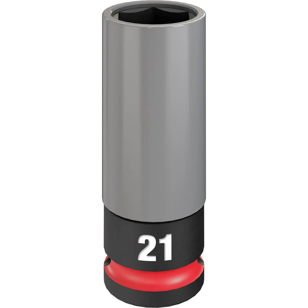 Milwaukee 49-66-7806 SHOCKWAVE Impact Duty 1/2 Drive 21MM Metric Lug Nut Wheel Socket - Mactool Shop