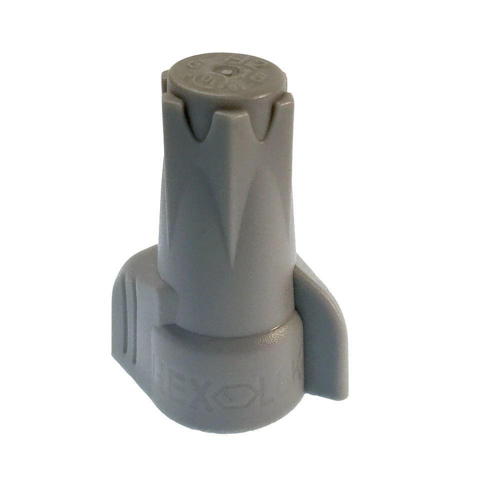 Gardner Bender 12-2H2BU Hex-Lok Wire Connector, Gray H2; 16000/Barrel - Mactool Shop