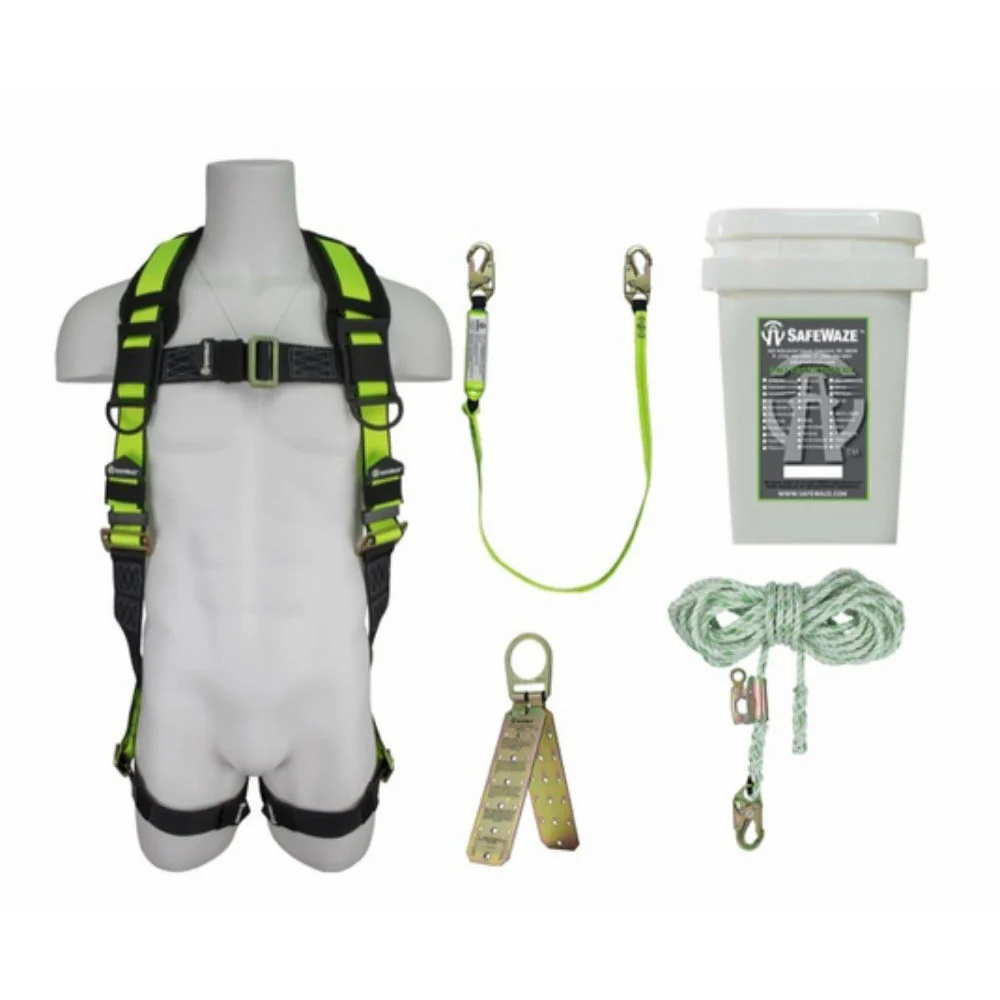 Safewaze FS-120-XXL Basic Roofers Kit with Bucket Includes 2X-Large Harness - Mactool Shop