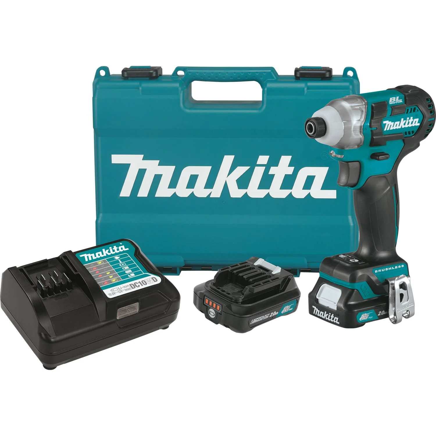 Makita DT04R1 12V max CXT Li-Ion Brushless Impact Driver Kit, 2.0Ah - Mactool Shop