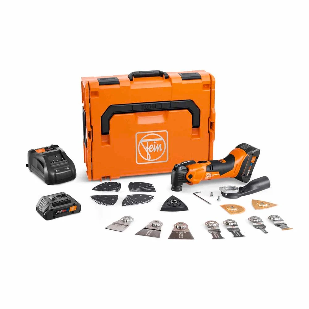 Fein 71293861090 18V AS MultiMaster AMM500 TOP KIT 4.0 Ah Oscillating MultiTool - Mactool Shop
