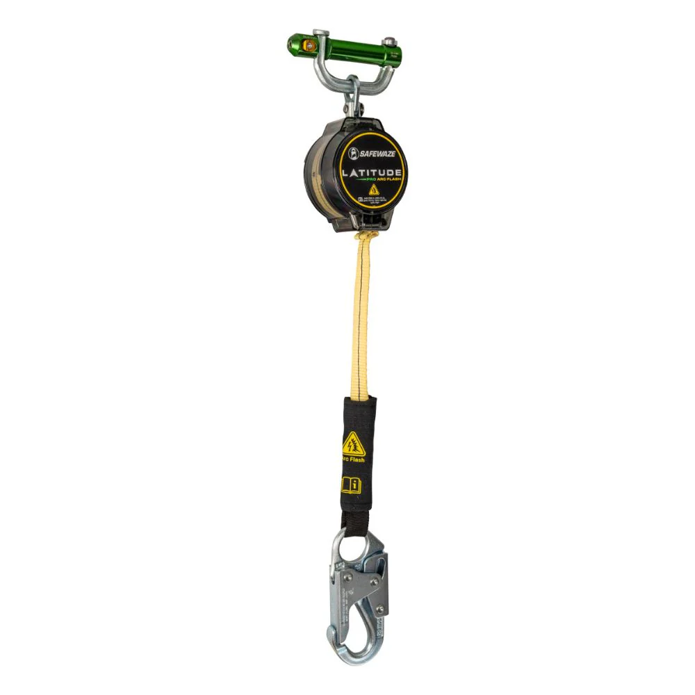Safewaze 020-5204 Latitude Pro Arc Flash 7' Single Web SRL: 9013 BWB, Snap Hook - Mactool Shop
