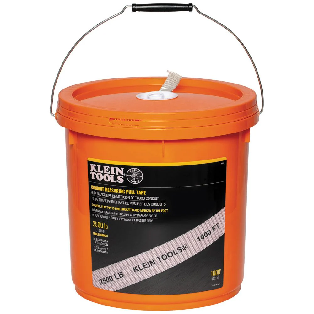 Klein 50141 Conduit Measuring Pull Tape, 2500-Pound x 1000' - Mactool Shop