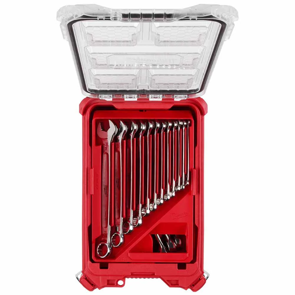 Milwaukee 48-22-9484 15pc SAE Combination Wrench Set with PACKOUT Compact Organizer - Mactool Shop