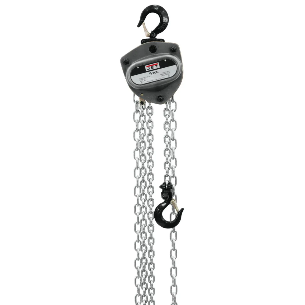 Jet JT9-205130 L-100-50WO-30 1/2-Ton Hand Chain Hoist 30' Lift, Overload Protection - Mactool Shop