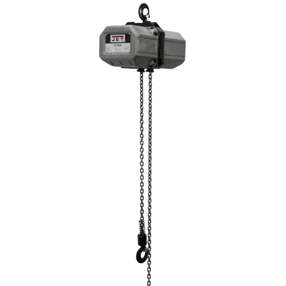 Jet JT9-121100 1/2SS-1C-10, 1/2-Ton Electric Chain Hoist 1-Phase 10' Lift - Mactool Shop
