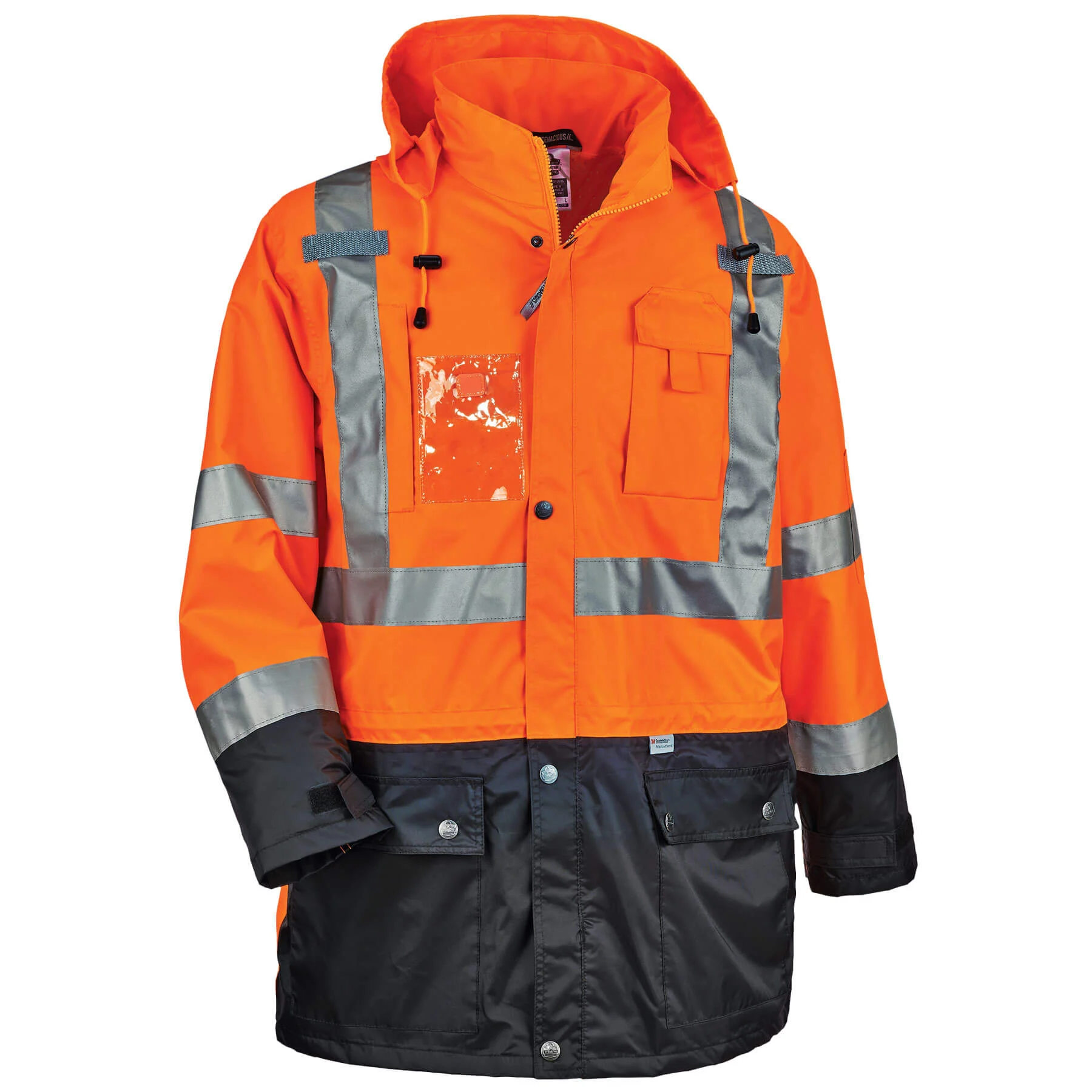 Ergodyne 25469 GloWear 8386 Type R Class 3 Outer Shell Jacket, 5XL, HV Orange - Mactool Shop