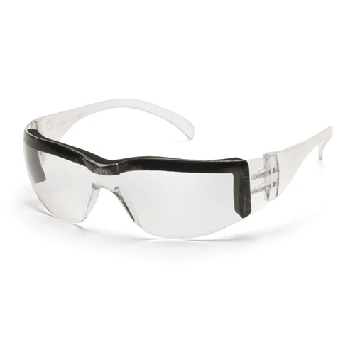 Pyramex S4110ST Intruder Clear Anti Fog Lens Safety Glasses with Clear Frame - Mactool Shop