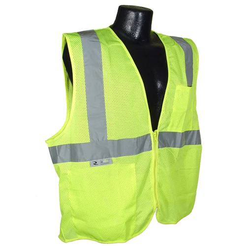 Radians SV2ZGM2X Green Class 2 Hi-Viz Safety Vest w/ Zipper, 2XL - Mactool Shop