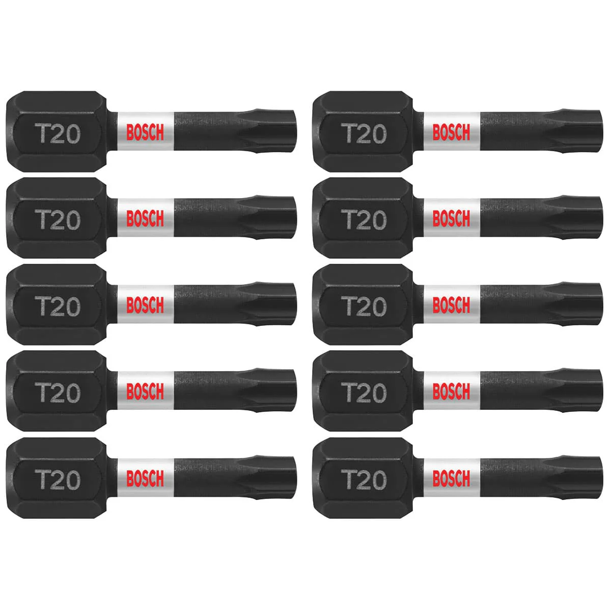 Bosch ITT201B 10 pc. Impact Tough 1 In. Torx #20 Insert Bits (Bulk Pack) - Mactool Shop
