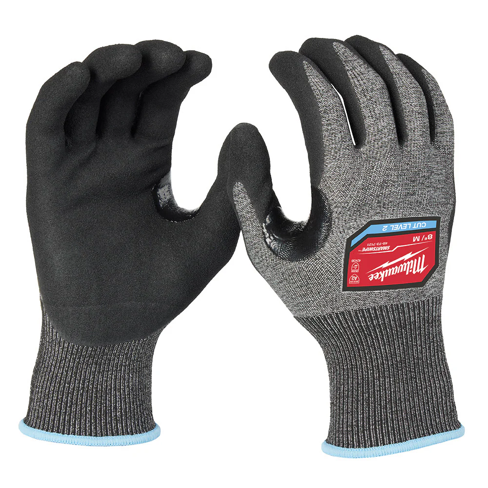 Milwaukee 48-73-7121E Cut Level 2 High-Dexterity Nitrile Dipped Gloves - M (Pack of 144) - Mactool Shop