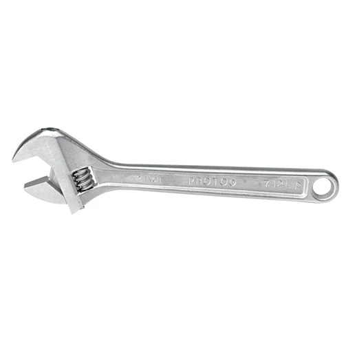 Proto J708L Satin Finish Click-Stop Adjustable Wrench, 8
