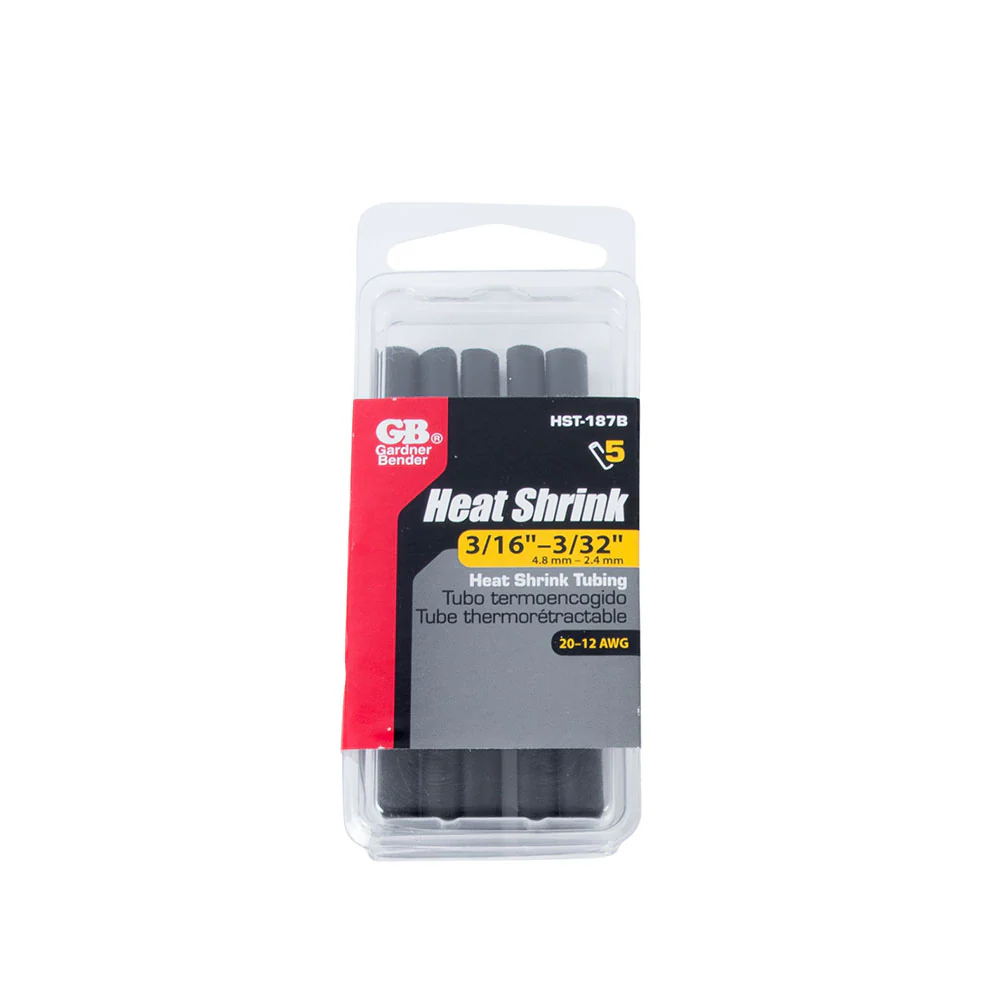 Gardner Bender HST-187B Heat Shrink Tubing 3/16