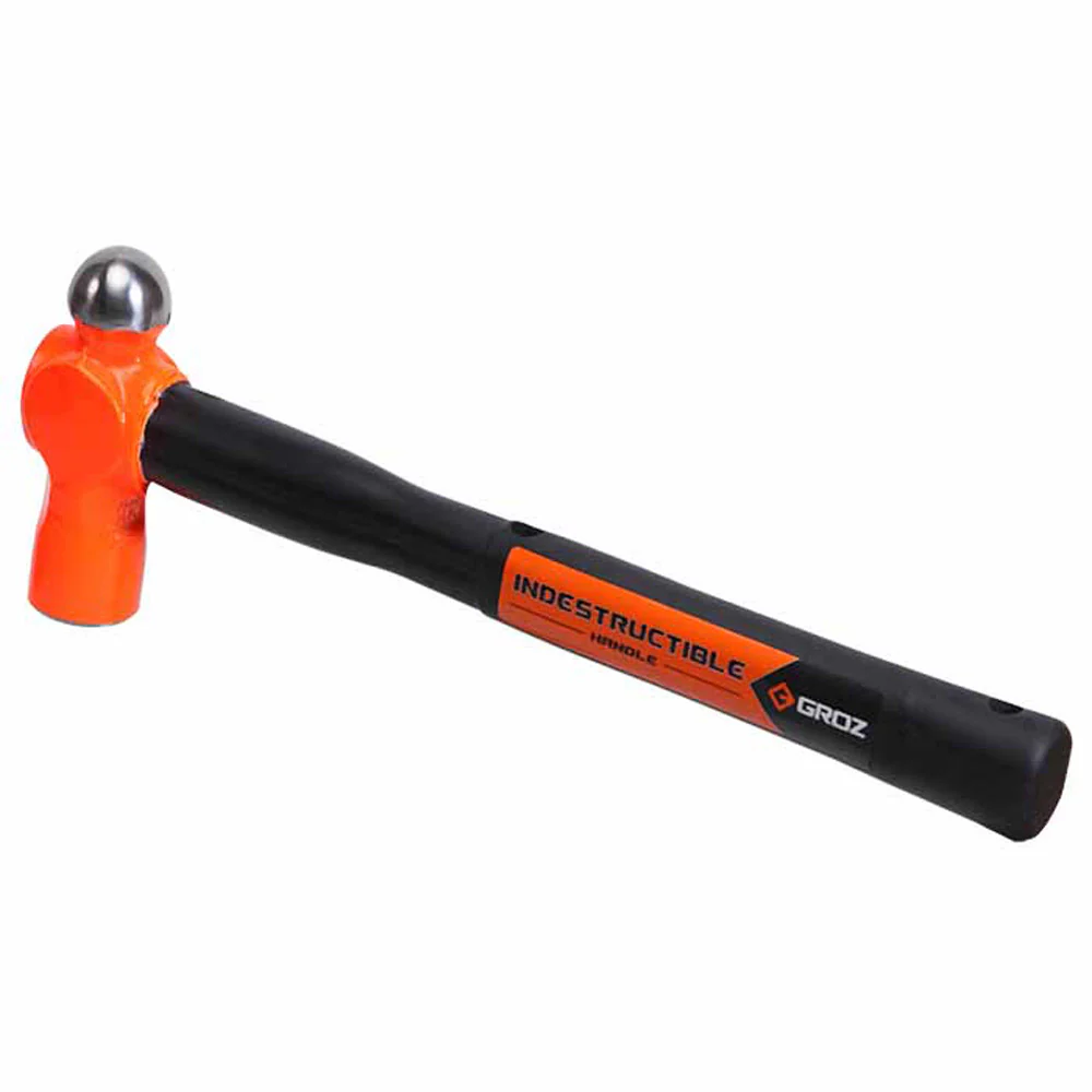 Groz 34541 Indestructible Handle Ball Pein Hammer, 32 Oz, 14