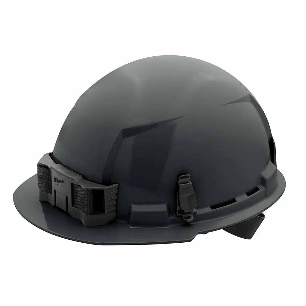 Milwaukee 48-73-1114 Gray Front Brim Hard Hat with 4PT Ratcheting Suspension – Type 1 Class E - Mactool Shop