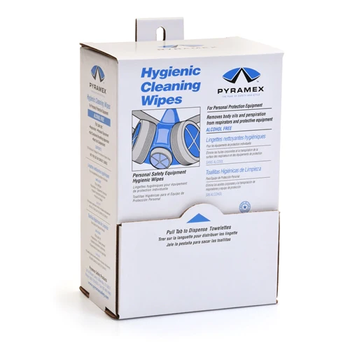 Pyramex HCW100 Box with 100 Alcohol Free Hygenic Wipes - Mactool Shop